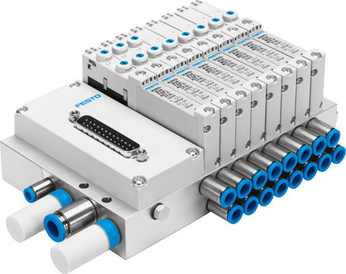 Festo VTUG-10-VRPT-B1T-Q10B-UB-QH6SU-16K+TTSC मल्टी-पिन प्लग या फील्डबस कनेक्शन के साथ वाल्व जनरेटर VTUG