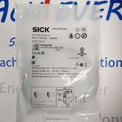 SICK GTE6-P1212 लघु विसारक फोटोइलेक्ट्रिक सेंसर