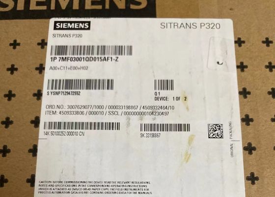 7MF0300-1TD1-5MF2-Z A00+E00+C11+H02 SIEMENS गेज दबाव के लिए ट्रांसमीटर