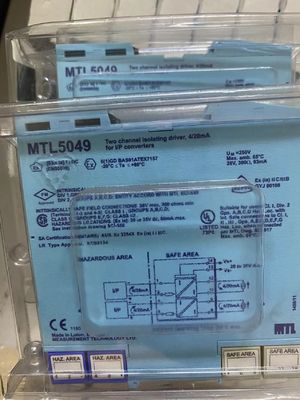 MTL5049 ईटन 2 चैनल ज़ेनर बैरियर अलगाव ड्राइवर वर्तमान इनपुट आउटपुट ATEX 4 से 20mA