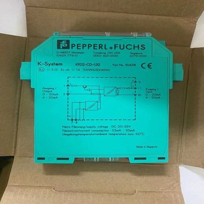 KFD2-CD-1.32 PEPPERL FUCHS पृथक बाधा वर्तमान चालक 1 चैनल सिग्नल कंडीशनर