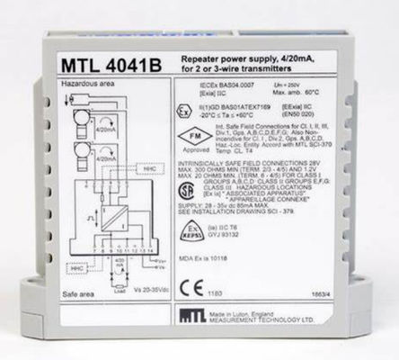 MTL4041B MTL उपकरण दोहरानेवाला बिजली की आपूर्ति चैनल की संख्या एक