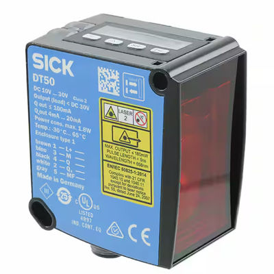 SICK DT50-P1113 लेजर दूरी सेंसर Dx50 एलसी डिस्प्ले, 2 X एलईडी