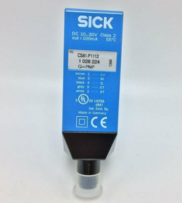 SICK CS81-P1112 रंग सेंसर CS8 पुरुष कनेक्टर M12 5-पिन 30.4 mm x 80 mm x 53 mm