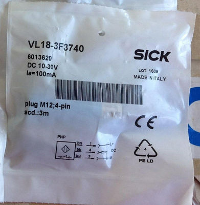 औद्योगिक अनुप्रयोगों के लिए SICK VL18-3F3740 फोटोइलेक्ट्रिक रिट्रो रिफ्लेक्सिव सेंसर