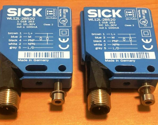 SICK WL12L-2B520 फोटोइलेक्ट्रिक सेंसर W12 कनेक्शन पुरुष कनेक्टर M12 5-पिन