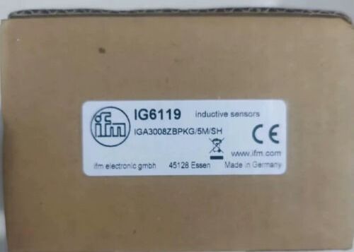 IFM IG6119 24V वोल्टेज आपूर्ति और IP65 सुरक्षा के साथ प्रेरक उच्च तापमान सेंसर