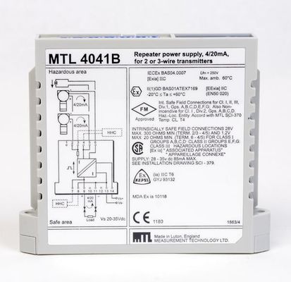 MTL4041B MTL उपकरण एक चैनल के लिए दोहरानेवाला बिजली की आपूर्ति