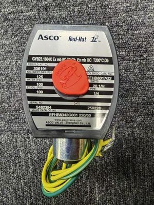 औद्योगिक अनुप्रयोगों के लिए Asco EVMF8316G382V RedHat कम शक्ति वाले सोलेनोइड वाल्व