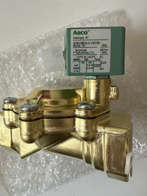 ASCO SCE238D008EMO.24/DC - पीतल शरीर, EPDM, G1/2, 2/2 NC, सीरीज 238 सोलेनोइड वाल्व पायलट में निर्मित पायलट में संचालित