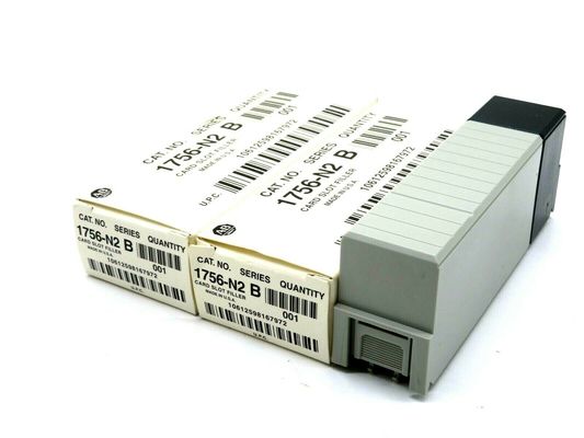 ALLEN BRADLEY 1756-N2 768-32V इनपुट वोल्टेज कोडिंग और 47-63 हर्ट्ज इनपुट आवृत्ति रेंज के साथ 2-टुकड़ा स्लॉट फिलर मॉड्यूल