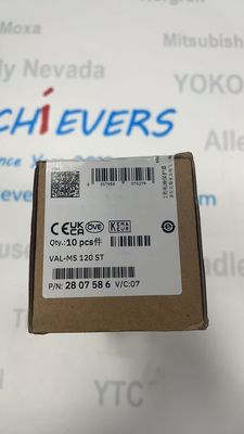 फ़ीनिक्स VAL-MS 120 ST टाइप 2 सर्ज प्रोटेक्शन प्लग ओपन सर्किट वोल्टेज -21 से -24 Vdc बिना थ्रेड वाला लंबाई विकल्प 0 mm