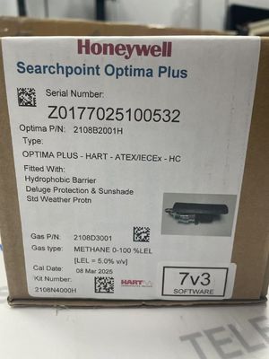 Honeywell 2108b2001H सर्चपॉइंट ऑप्टिमा प्लस गैस डिटेक्टर 320r/min रेटेड स्पीड 1/4" NPT प्रोसेस कनेक्शन