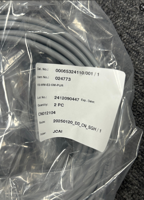 Pepperl+Fuchs V3-WM-E2-5M-PUR महिला कॉर्डसेट M12 3-पिन