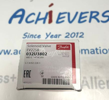 Danfoss सोलेनोइड वाल्व, EV225B, कार्यः NC, G, 1/2, 3 m3/h, PTFE 032U3805