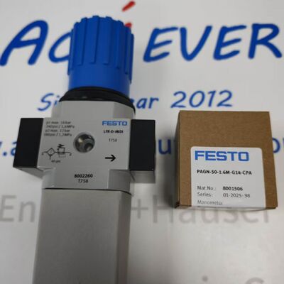 Festo PAGN-50-1.6M-G14-CPA EN 837-1 फ्लैन्ज पैनल माउंट प्रेशर गेज