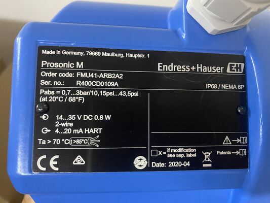 E+H FMU41-ARB2A2 प्रोसोनिक एम अल्ट्रासोनिक लेवल ट्रांसमीटर