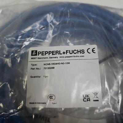 Pepperl+Fuchs NCN8-18GM40-N0-10M Non-Flush Inductive Proximity Sensor 10m Fixed Cable