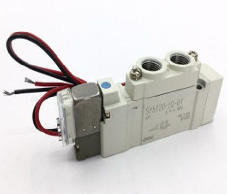 SMC SY5120-5G-01 वाल्व, सोल, SY5000 सोल/वाल्व, रबर सील नामित वोल्टेज 24 वीडीसी