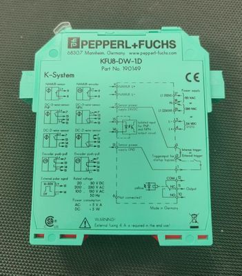 पीपरल + फक्स रोटेशन स्पीड मॉनिटर KFU8-DW-1.D ≤ 10 हर्ट्ज स्विचिंग फ्रीक्वेंसी और 0.3 मिमी लक्ष्य आकार के साथ