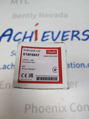 डैनफॉस 018F6857 सोलेनॉइड कॉइल 24VDC IP67 टर्मिनल बॉक्स